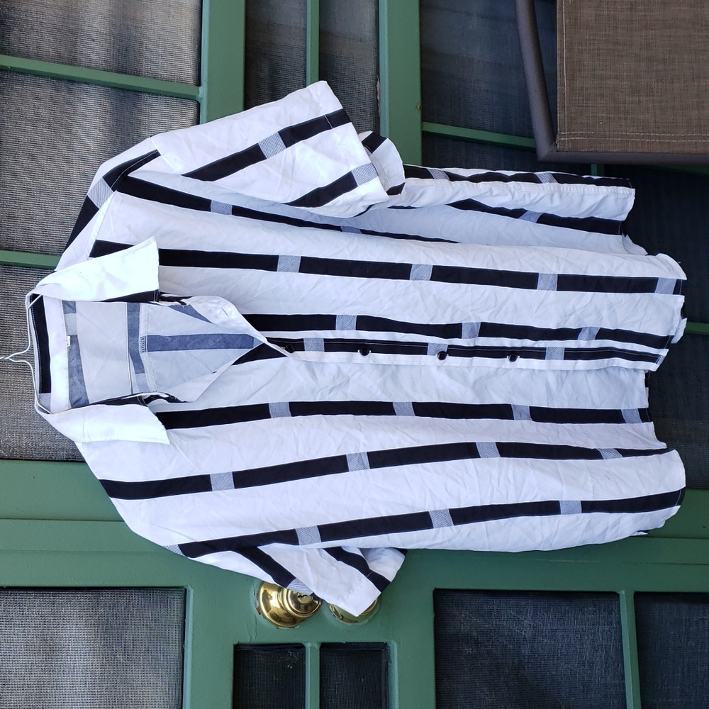 Short sleeve shirt navy blue